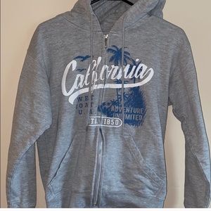 california zip up hoodie